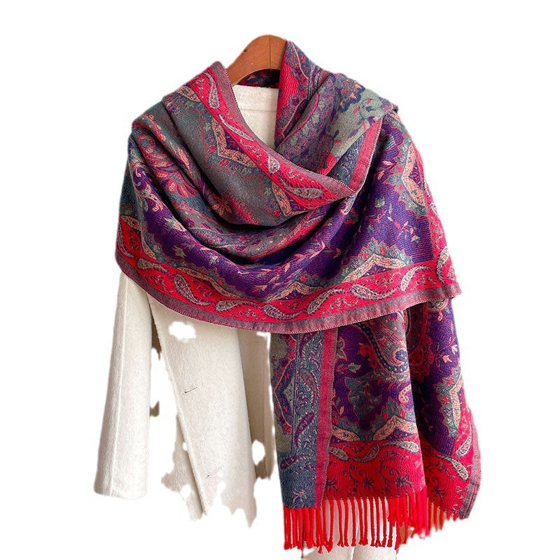 Ethnic Style Travel Wear Shawl Lijiang Yunnan Scarf