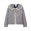 Women's Printed Lace-up Cotton Coat Jacket