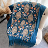 Ethnic Style Cashmere-like Embroidery Tassel Scarf