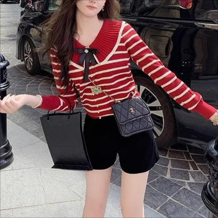 Gentle Doll Collar Sweater Women