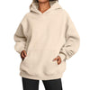 Women's Hoodies With Pockets Fashion Solid Sweatshirt Oversized Hooded Sweater Womens Clothing